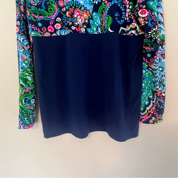 Lilly Pulitzer Finn Top Long Sleeve Multi Take Me To The Sea Size XS - Picture 2 of 8